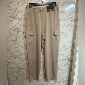 NEW Men’s Modal Cargo Jogger Pants - Tan Size L